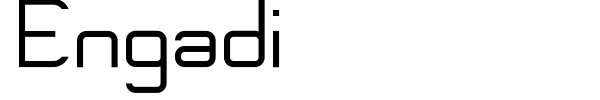 Engadi font preview